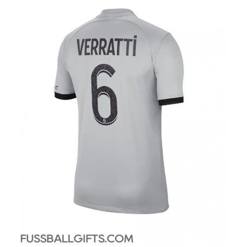 Paris Saint-Germain Marco Verratti #6 Fußballbekleidung Auswärtstrikot 2022-23 Kurzarm